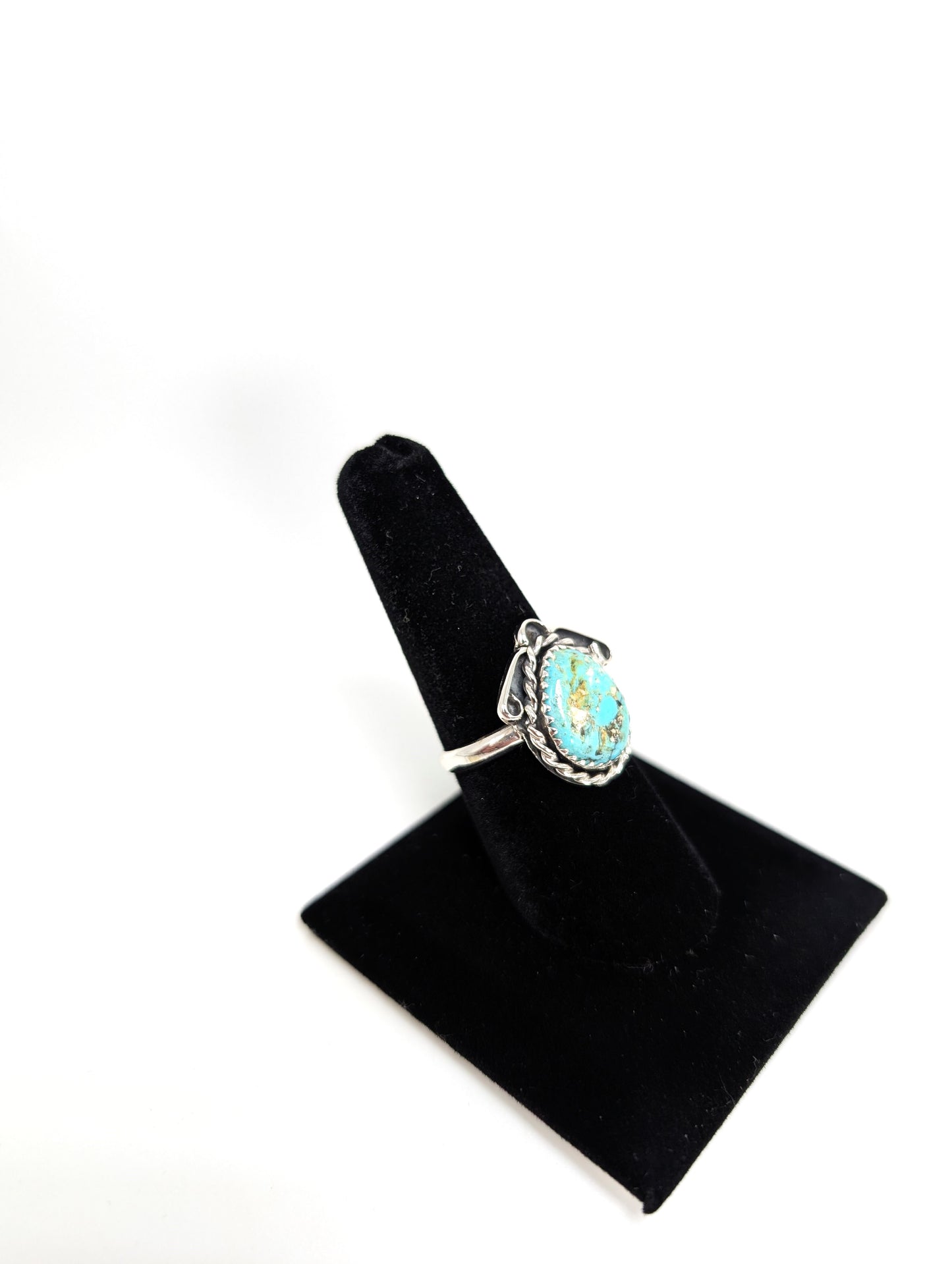 Cripple Creek Colorado Turquoise RIng .925 Silver