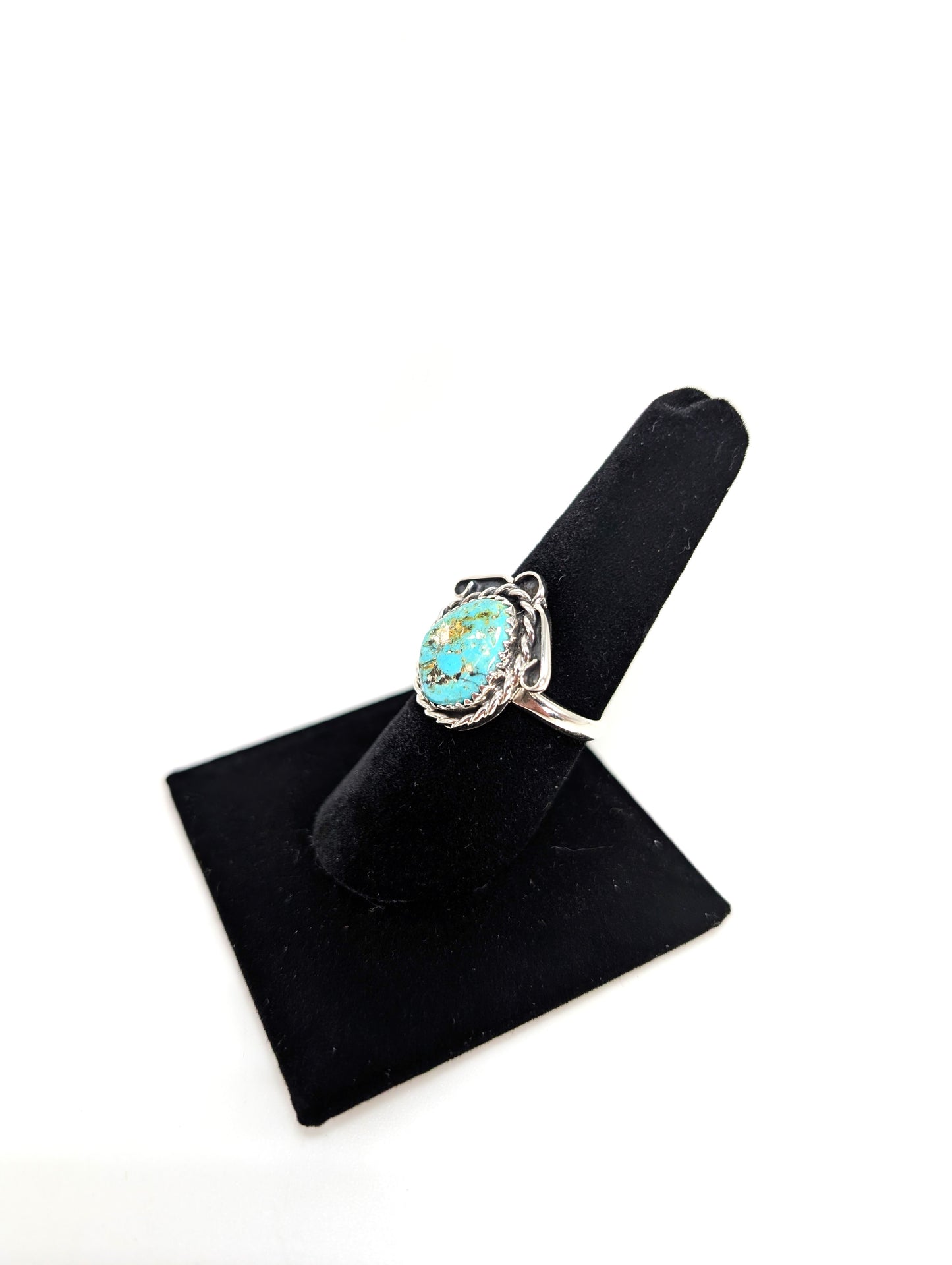Cripple Creek Colorado Turquoise RIng .925 Silver