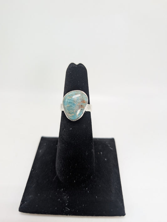 Colorado Amazonite Silver Ring .925 Silver