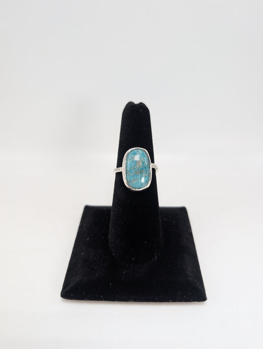 Colorado Amazonite Silver Ring .925 Silver