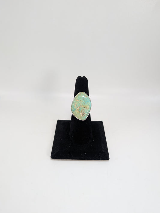 Cripple Creek Colorado Turquoise RIng .925 Silver