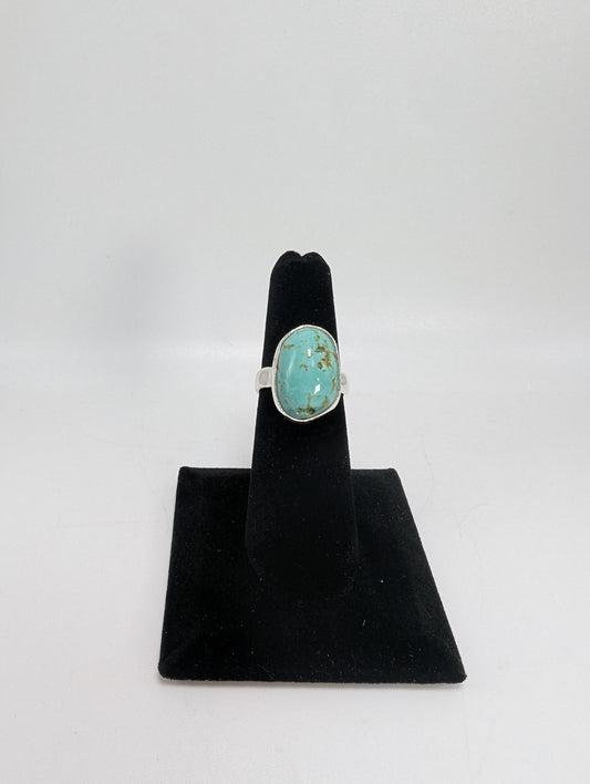 Cripple Creek Colorado Turquoise RIng .925 Silver