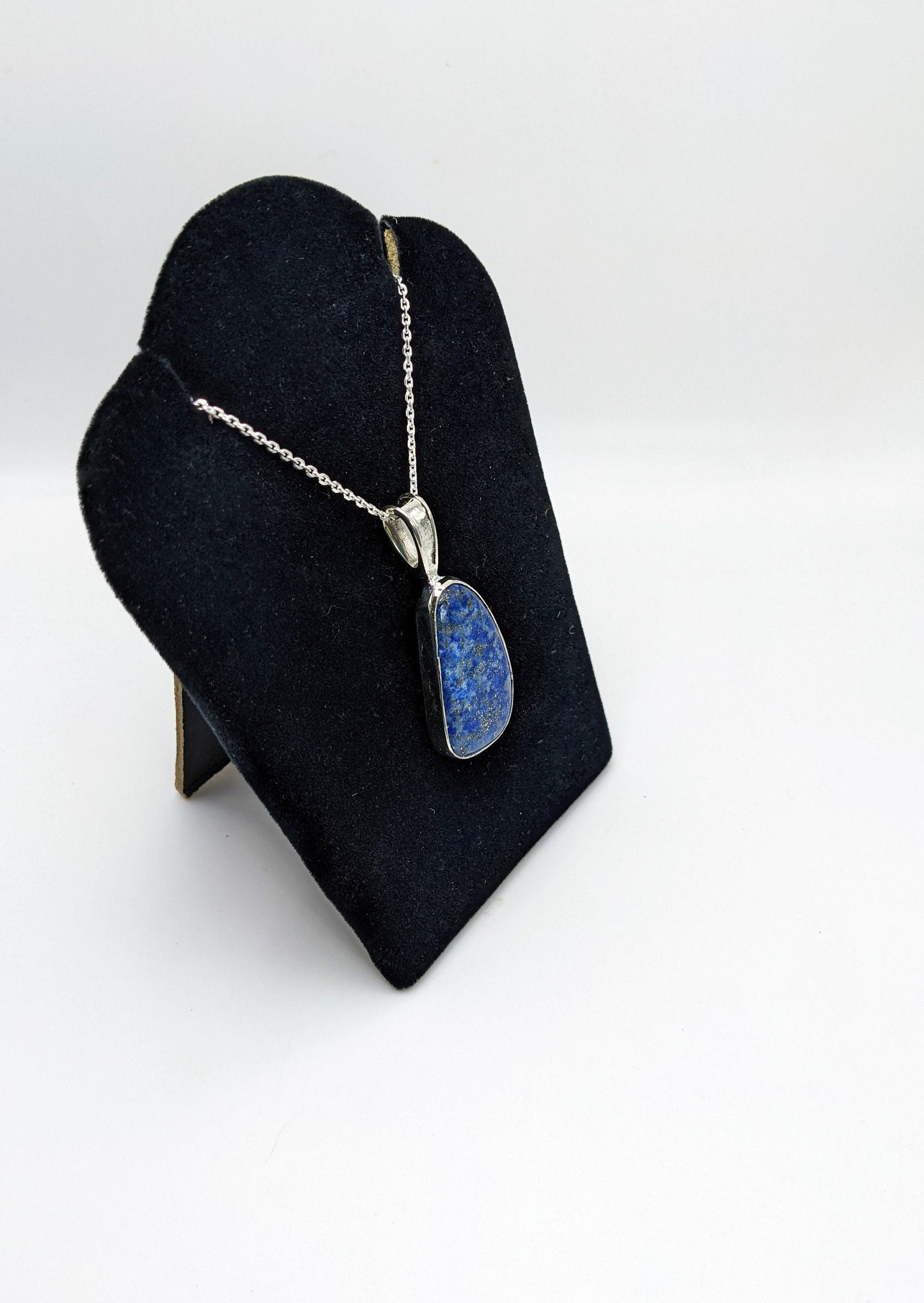 Lapis Lazuli Set In Silver .925 Pendant, Lapis Pendant