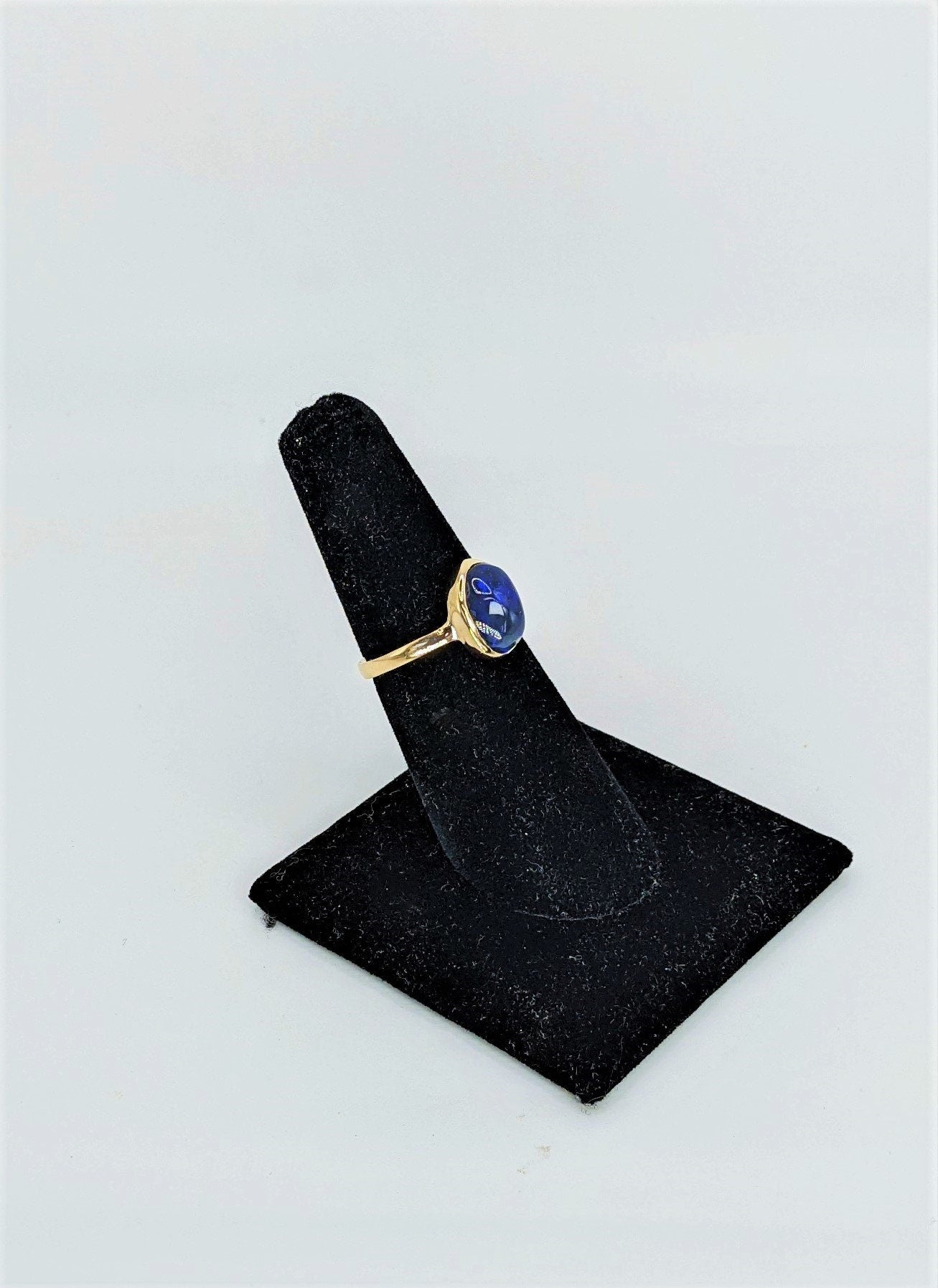 14K Solid Gold Black Opal Ring, Lightning Ridge Black Opal, Australian Black Opal