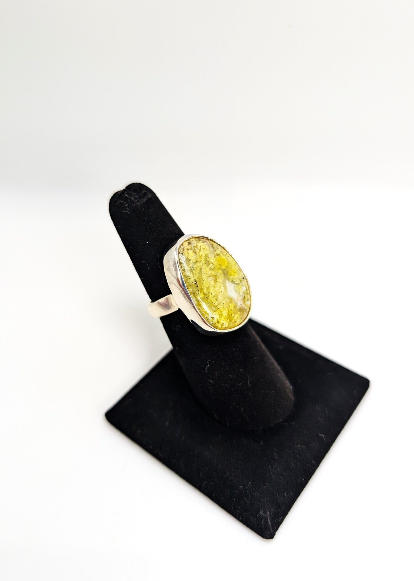 Colorado Moss Agate Silver Ring