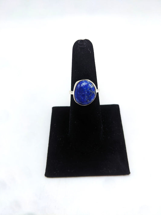 Lapis Lazuli Silver Ring .925