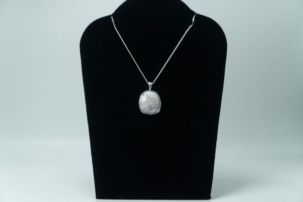 Colorado Sowbelly Agate .925 Silver Pendant