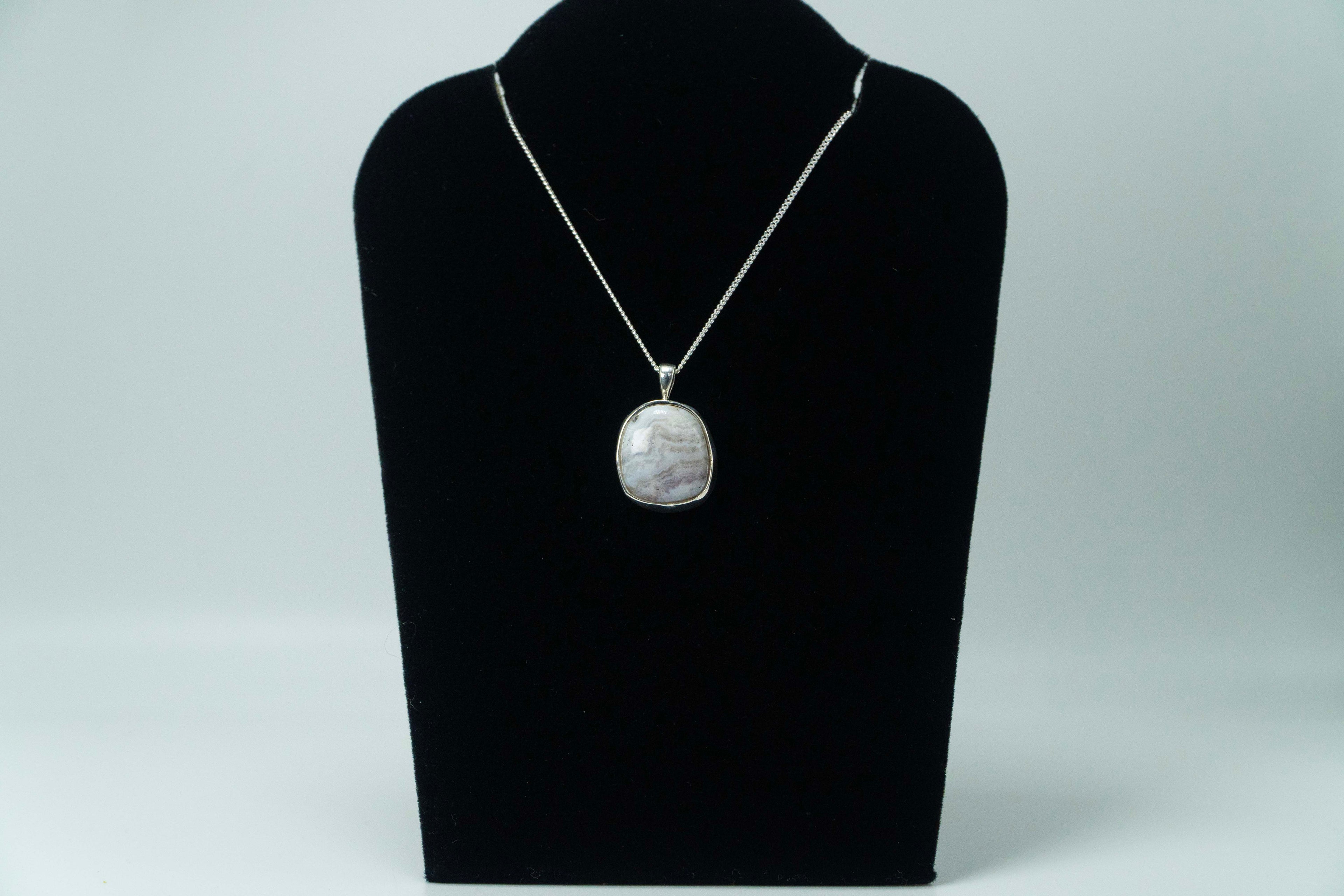 Colorado Sowbelly Agate .925 Silver Pendant