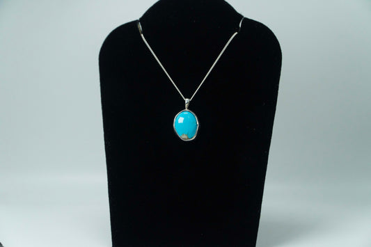 Santa Rita Turquoise Silver Pendant