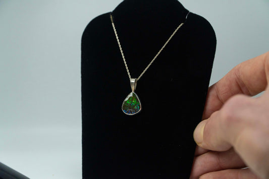 Ammolite .925 Silver Pendant