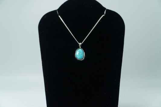 #9 Turquoise .925 Silver Pendant