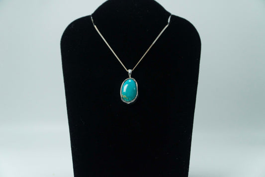 Senora Gold Turquoise .925 Silver Pendant