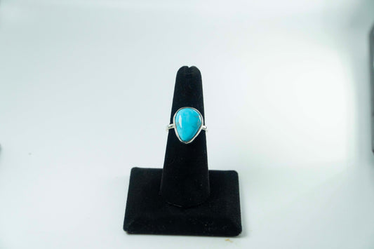 Sleeping Beauty Turquoise Ring .925 Silver