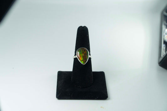 Ammolite Ring .925 Silver