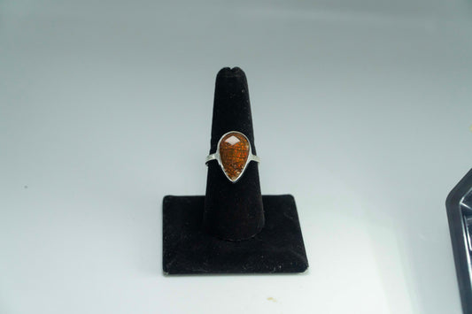 Ammolite Ring .925 Silver