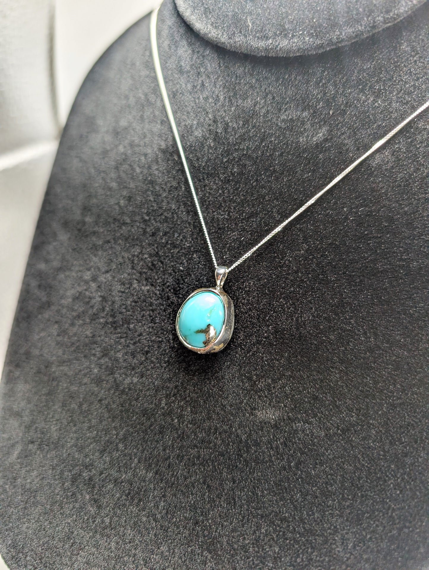 Sonora Gold Turquoise .925 Silver Pendant