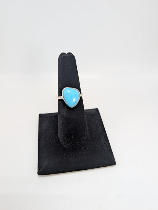 Sleeping Beauty Turquoise Ring .925 Silver