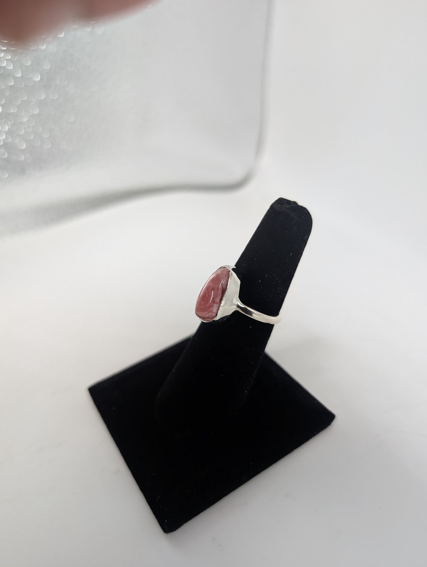 Madagascar Banded Rhodochrosite Silver Ring