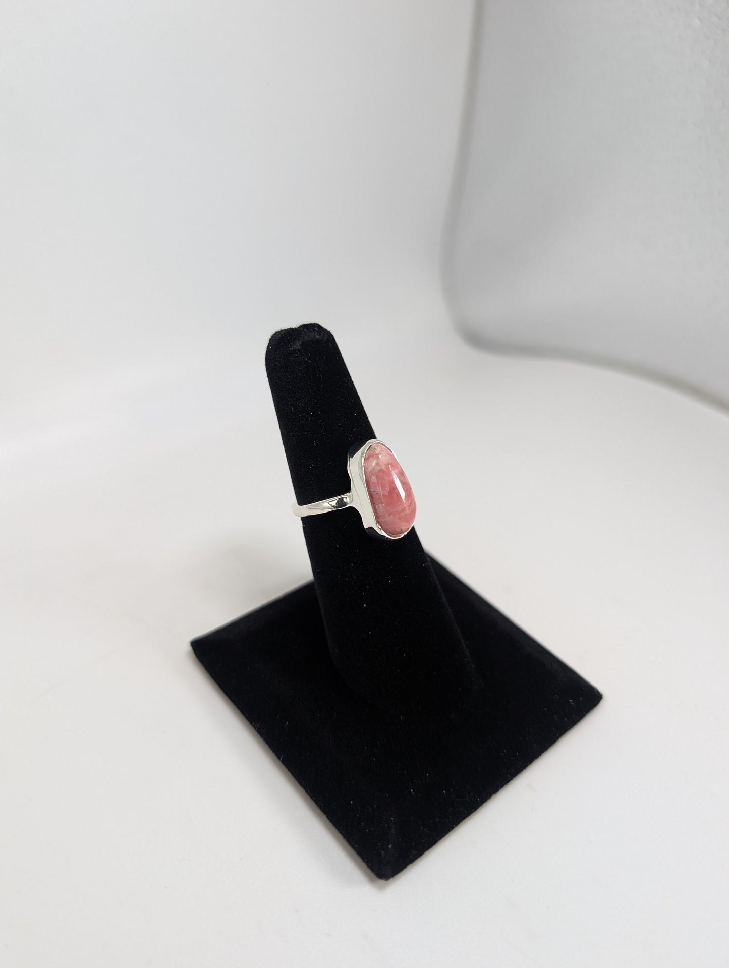 Madagascar Banded Rhodochrosite Silver Ring