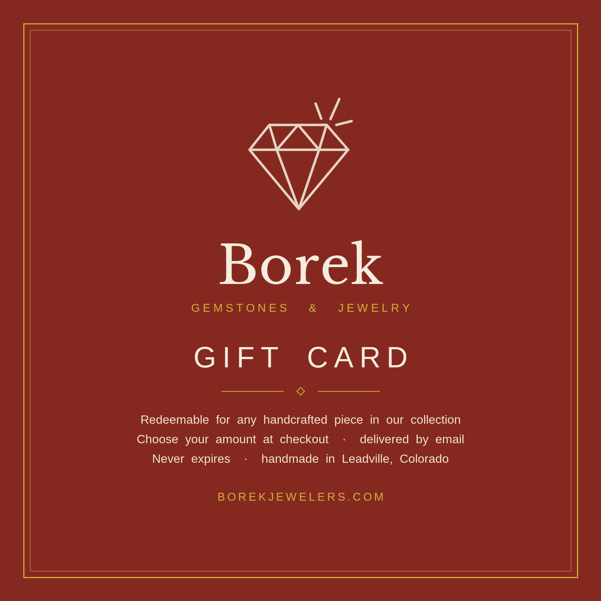 Borek Jewelers Gift Card
