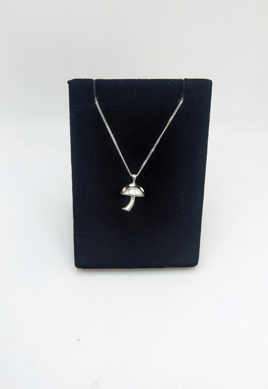 Mushroom Pendant .925 Silver