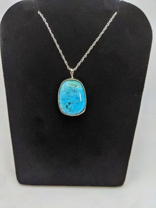 Patagonia Turquoise Pendant .925 Silver